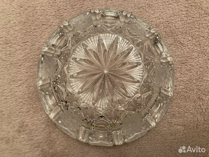 Хрустальная пепельница времён СССР