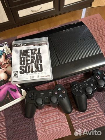 Sony PS3 super slim 2 геймпада