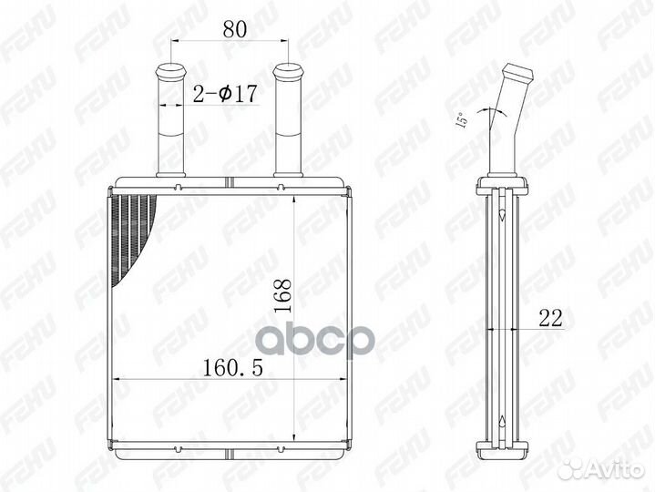 Радиатор отопителя для Hyundai Accent (94)