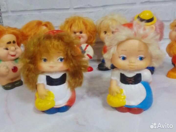 Резиновые игрушки СССР Куклачев Карлсон и другие