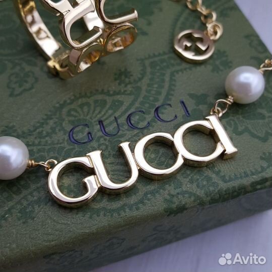 Серьги колье Gucci