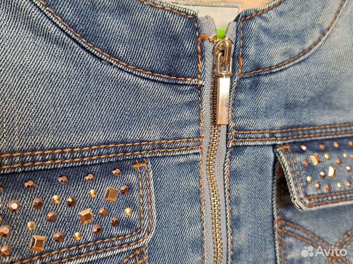 Куртка джинсовая для девочки, Mayoral, 110р