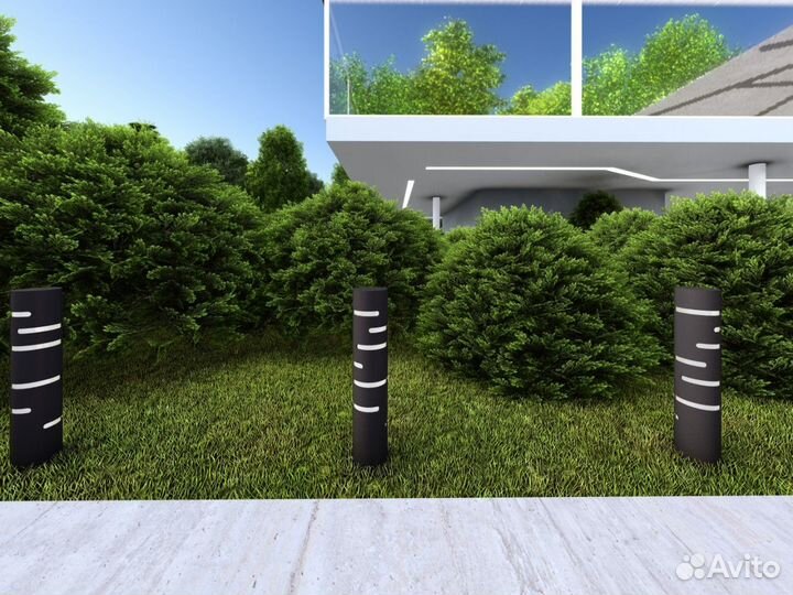 Столб Освещения фонарь садовый уличный