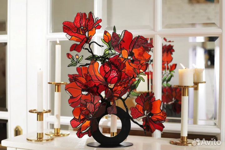 Курс по созданию цветов из цветного стекла