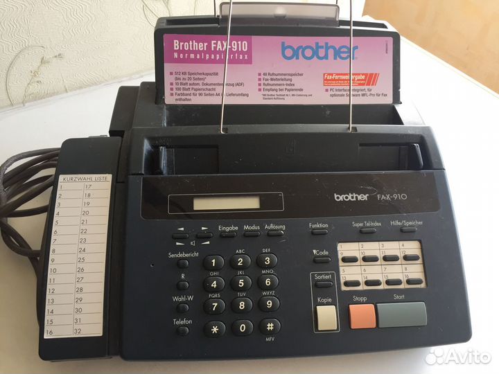 Факс Brother FAX 910