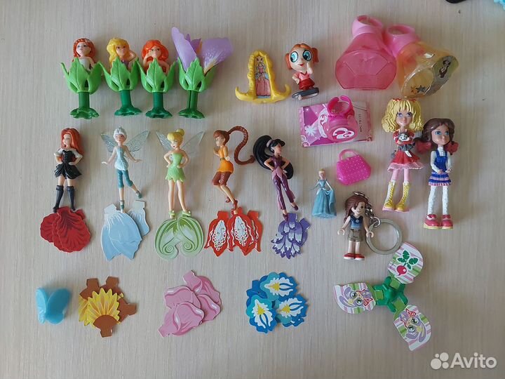 Игрушки из киндера 90х феи принцессы барби