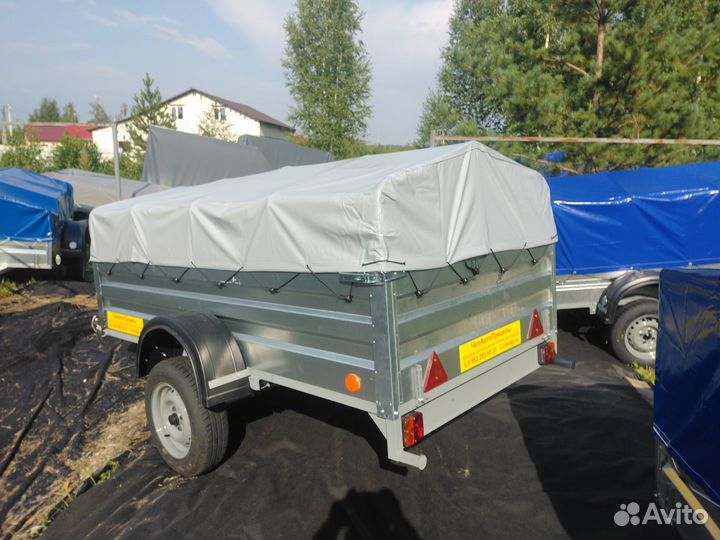 Прицеп Гранит 2.5х1.3 борт 50см с тентом