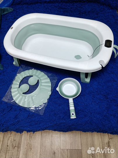 Ванночка для купания складная с термометром
