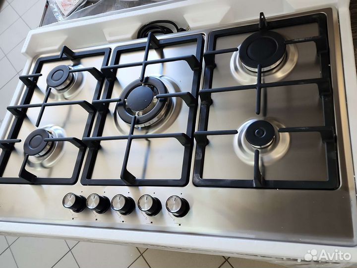 Варочная панель на 5 конфорк Midea MG7560 TGB/W