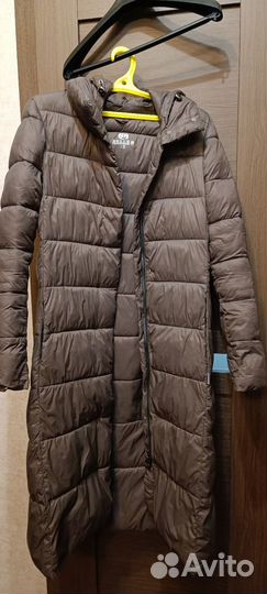 Пуховик-пальто экопух 42