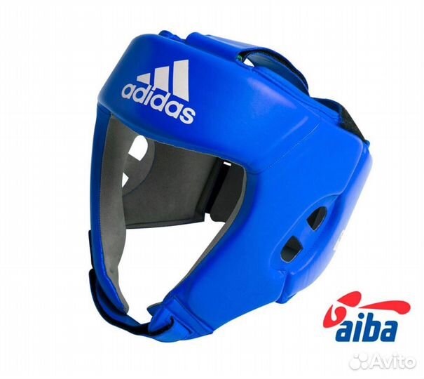 Шлем боксерский aiba красный aibah1