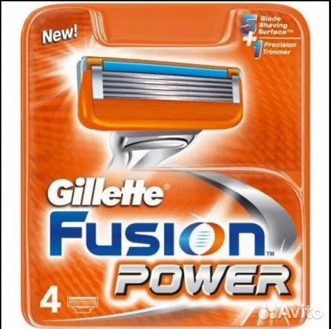 Сменные кассеты Gillette Fusion Power 4 шт