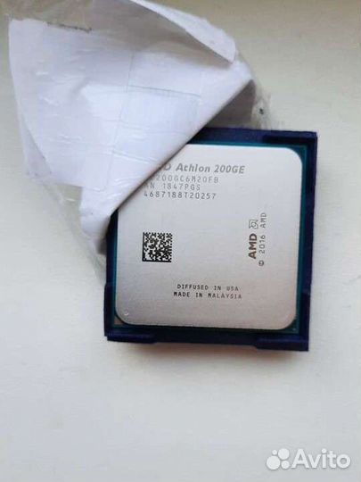 Процессор amd athlon 200ge am4 новый