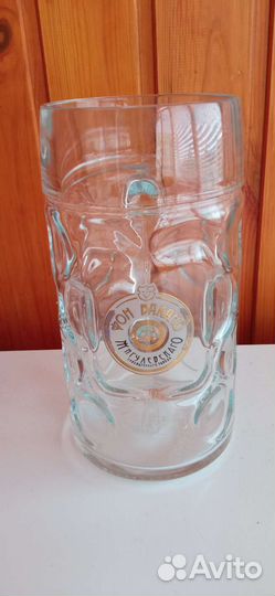 Фирменная пивная кружка 1 л Новая