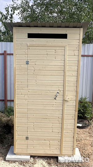 Туалет квадратный односкатный доставка