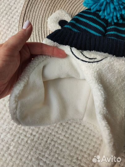 Шапка ушанка детская новая C&A 128-152