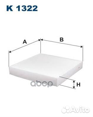 Фильтр салона Fiat Panda 1.1/1.2/1.3JTD 03 k1322