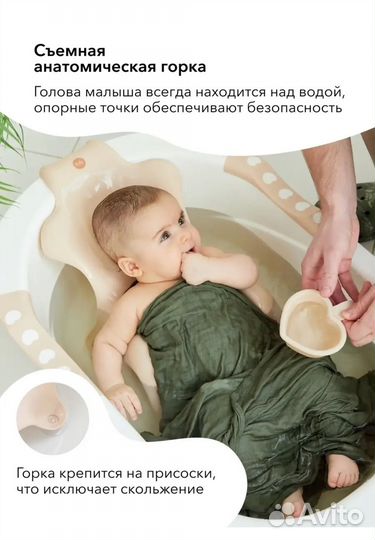 Ванночка для купания happy baby