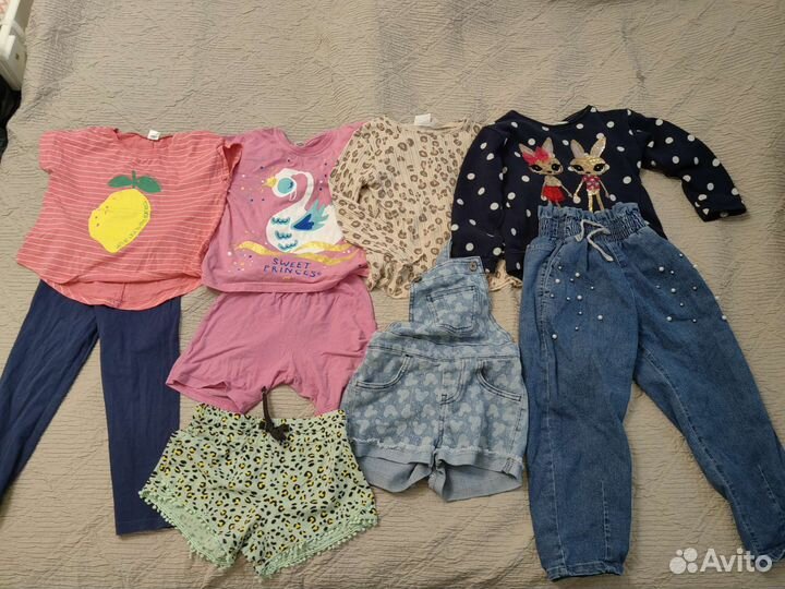 Детская одежда на девочку пакетом 110