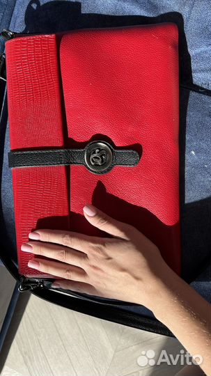 Клатч натуральная кожа