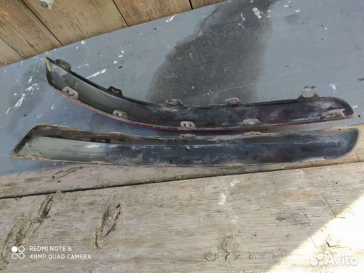 Накладка на задний бампер Опель астра H, хетчбек