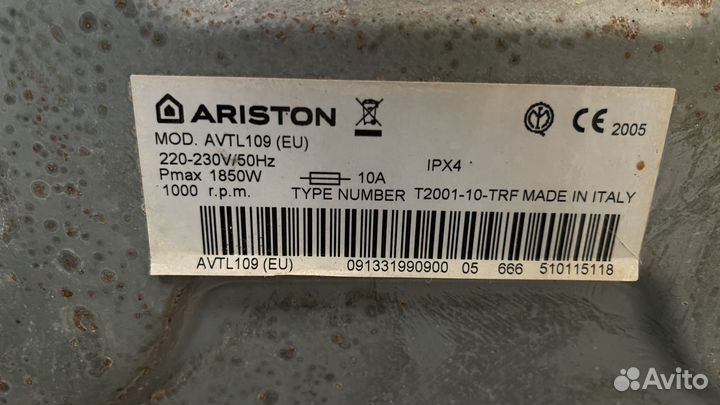 Стиральная машина Ariston avtl 109