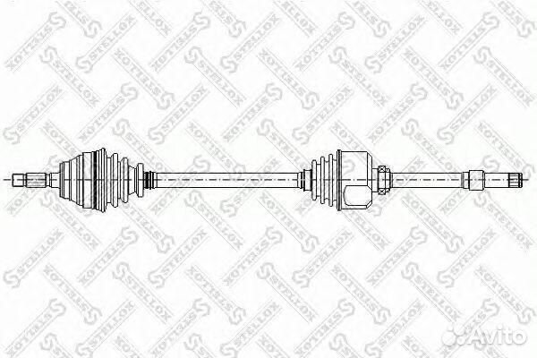 Передний правый привод в сборе stellox, 1581007SX