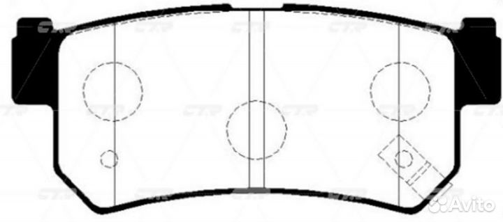 CTR GK0558P Колодки тормозные