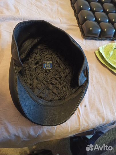 Мужская кожаная кепка осения