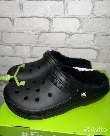 Сабо Crocs утепленные новые черные 41