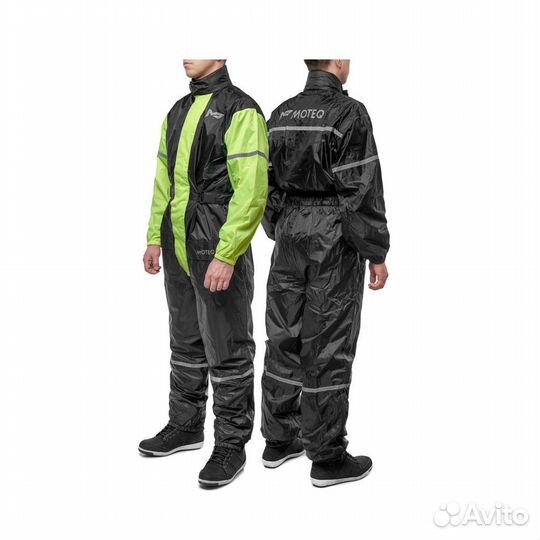 Мотокуртка Moteq Дождевик-bublle-DOG yellow