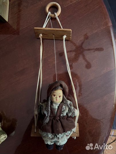 Кукла клоун с фарфоровым лицом