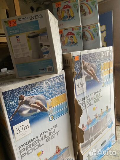 Каркасный бассейн intex