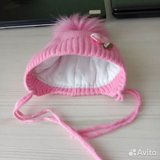 Шапка зимняя для девочки 44 46