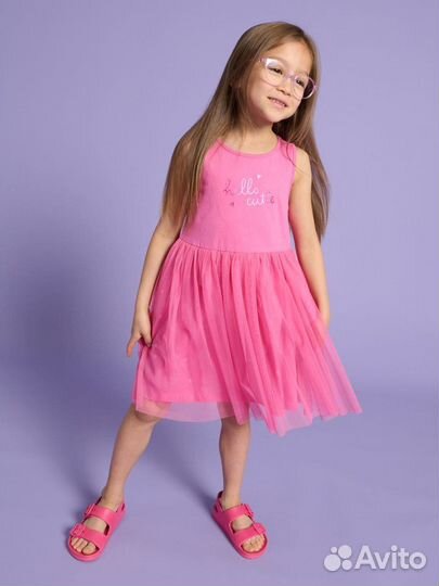 Платье детское без рукавов, сарафан для девочки