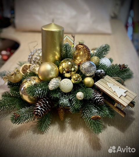 Новогодняя композиция из нобилиса