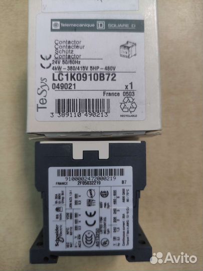 LC1K0910B72 24V, Schneider Electric
