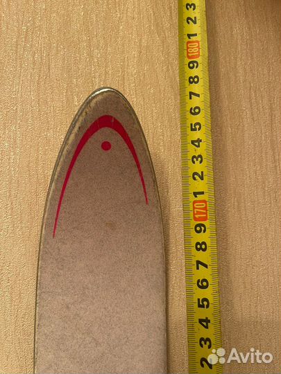 Горные лыжи 175 см; Ботинки 40 размер;чехол, палк