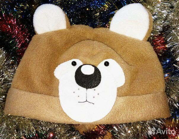 Новогодние карнавальные шапки зайчики, зверята