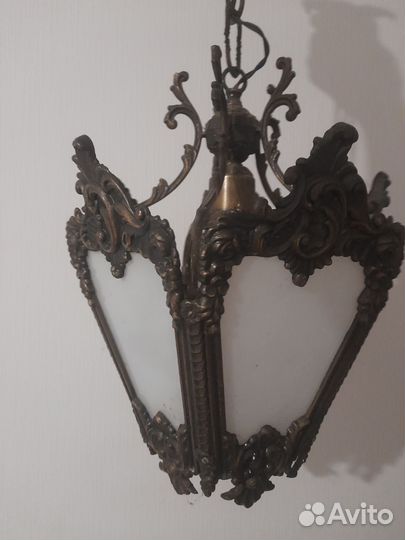 Винтажная люстра СССР (80-е) Бронза-латунь