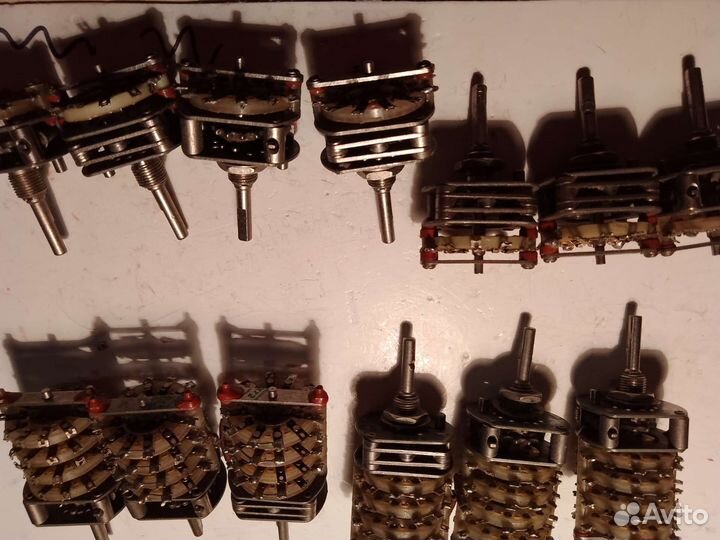 Галетные переключатели,пров.переменные резисторы