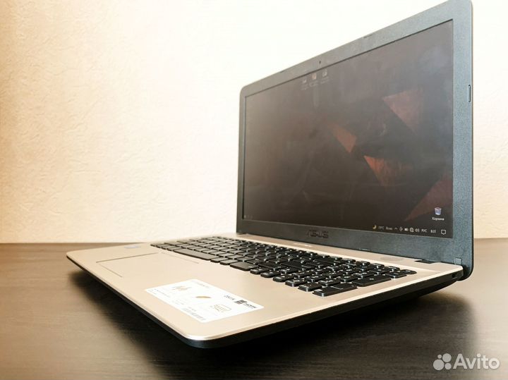 Золотистый ноутбук Asus 15.6 SSD + Новая Сумка