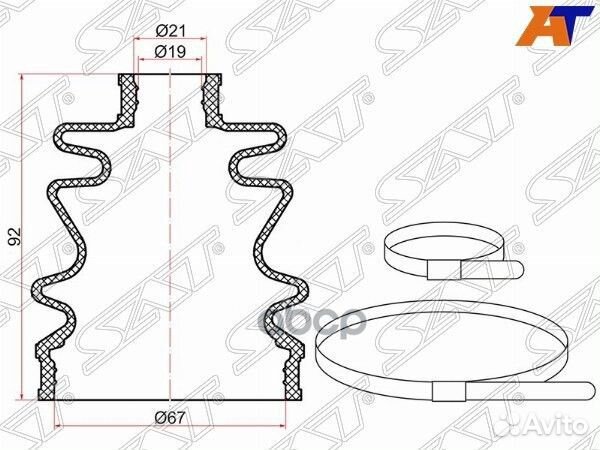 Пыльник шруса наружный SZ SX4 YA/YB11 AT, 06,в