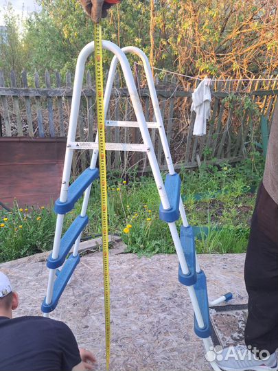 Лестница для каркасного бассейна бу