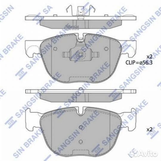 Колодки торм.пер. Severe Duty SP2172SD