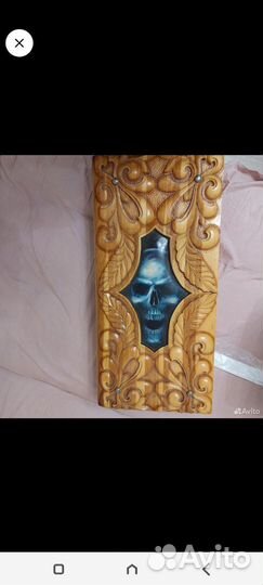 Нарды ручной работы со стеклом