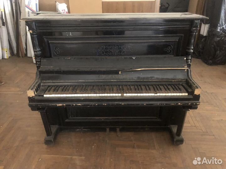 Антикварное пианино C.M.Schroder (Карл Шрёдер