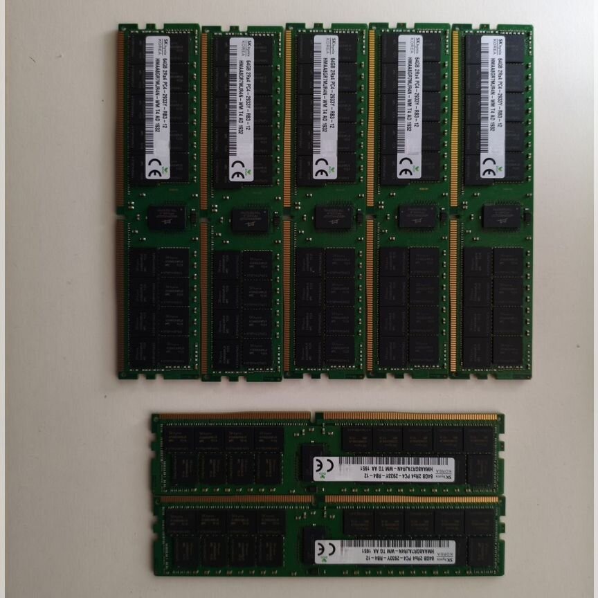 [PC4-2933Y] 64 Gb 2933 Mhz 2rx4 Rdimm Sk Hynix, Склад 11 Шт Pc4-2933y