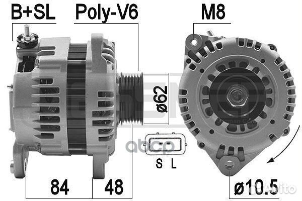 Генератор nissan maxima A32/A33, murano Z50 209