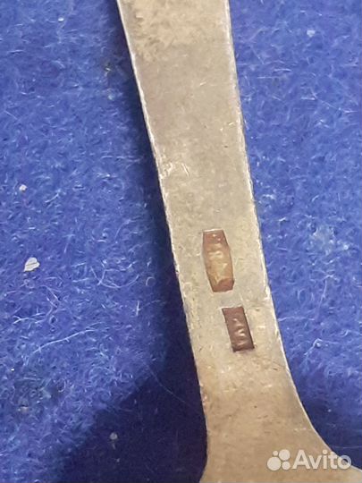 Ложка серебро эмаль СССР 875пр